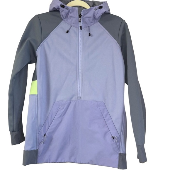 Burton Crown Weatherproof Purple Gray Neon Women’s XS performance pullover - Picture 9 of 14
